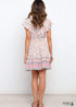 Vestido corto bohemio con cuello en V y estampado de primavera y verano Grace